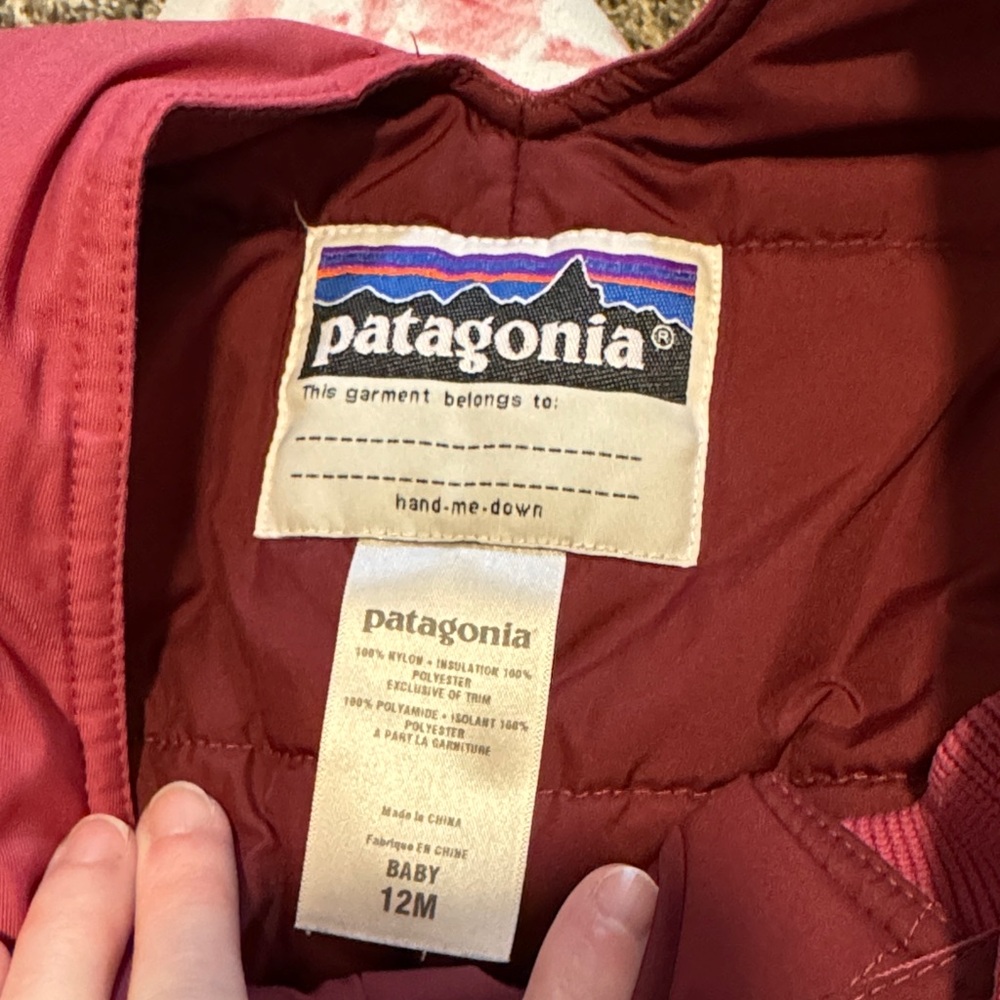 Patagonia Kids Raspberry Overalls - Picture 2 of 2